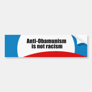 Pegatina Para Coche Anti-Obamunism no es el racismo