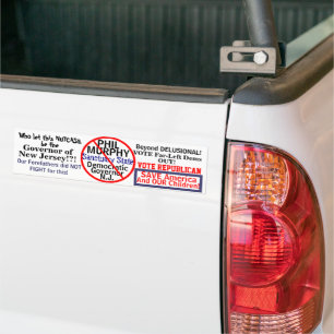 Pegatina Para Coche Anti-Phil Murphy NJ Demócrata Gobernador