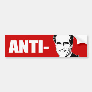 PEGATINA PARA COCHE ANTI-ROMNEY