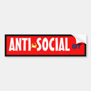 Pegatina Para Coche Anti-Socialista