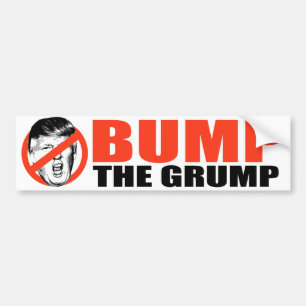 Pegatina Para Coche ANTI-TRUMP - Golpear al Grump -