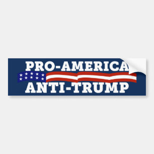 Pegatina Para Coche Anti Trump pro-Estados Unidos