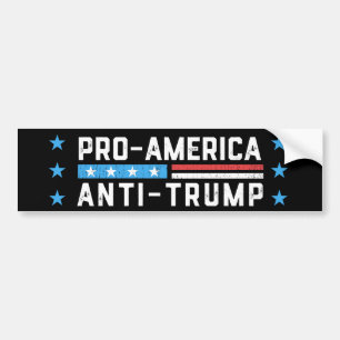 Pegatina Para Coche Anti Trump pro-Estados Unidos