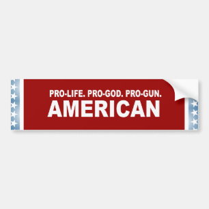 Pegatina Para Coche Antiabortista. Favorable-Dios. Americano del