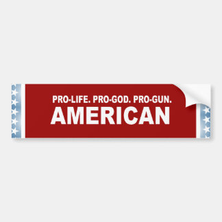 Pegatina Para Coche Antiabortista. Favorable-Dios. Americano del