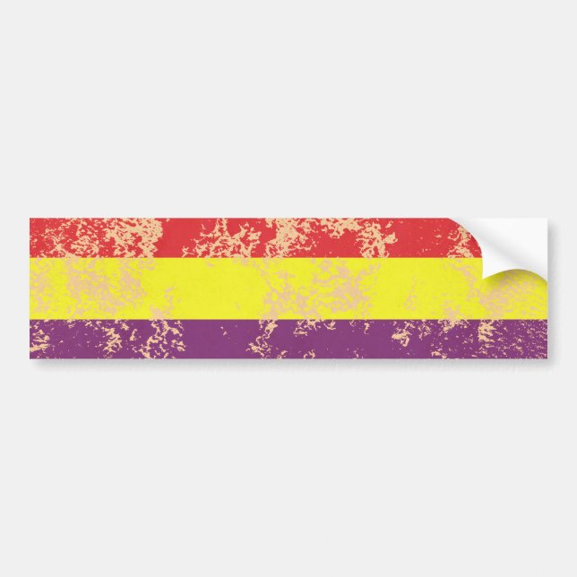 Pegatina Para Coche Antigua República Española (Frente)