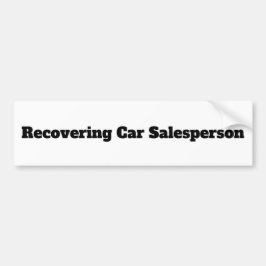Pegatina Para Coche Antiguo vendedor de Humor Bumper Sticker