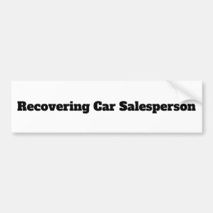 Pegatina Para Coche Antiguo vendedor de Humor Bumper Sticker