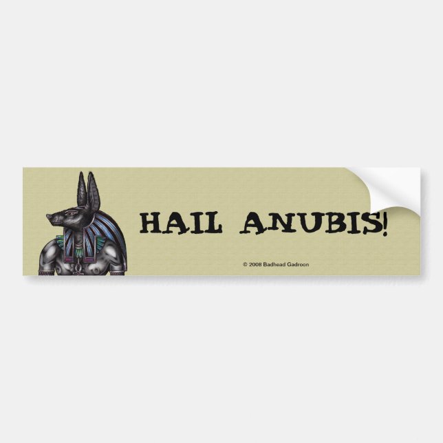 Pegatina Para Coche Anubis Bumper Sticker (Frente)