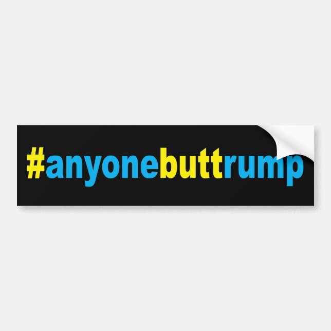 Pegatina Para Coche #anyonebuttrump (Frente)