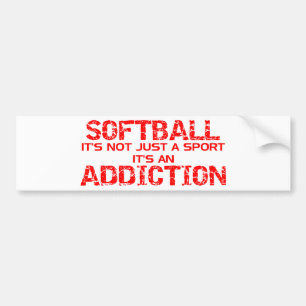 Pegatina Para Coche Apego del softball