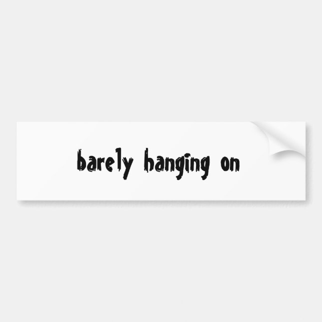 Pegatina Para Coche apenas colgando encendido (Frente)