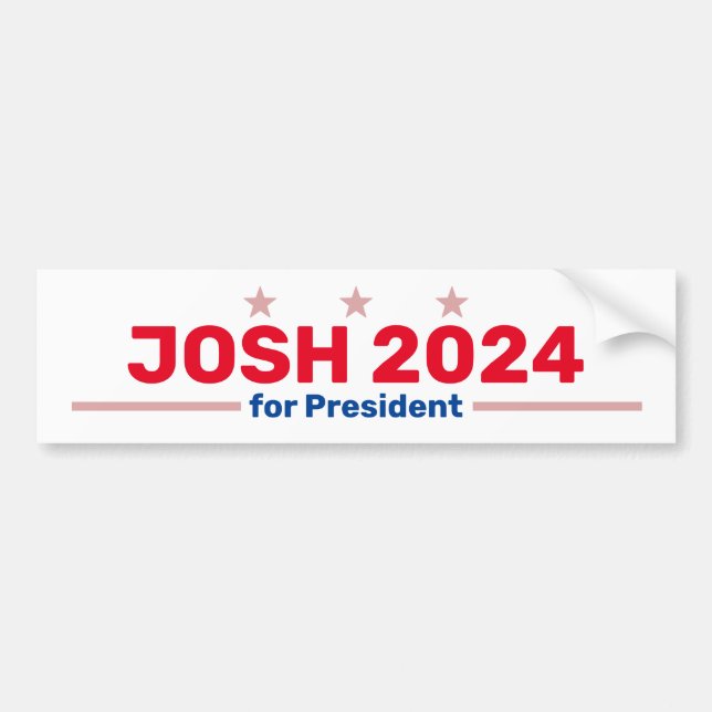 Pegatina Para Coche Apilador de parachoques Josh 2024 (Frente)