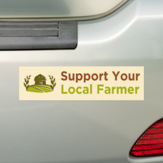 Pegatina Para Coche apoyar a su agricultor local