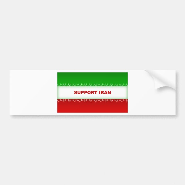 Pegatina Para Coche Apoyar Irán (Frente)