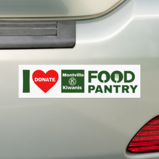 Pegatina Para Coche Apoyar la despensa de alimentos Montville Kiwanis