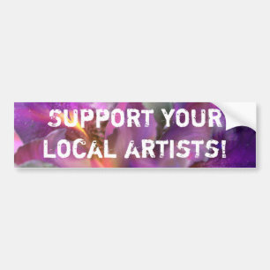 Pegatina Para Coche ¡Apoye a sus artistas locales! -Pegatina rectangul