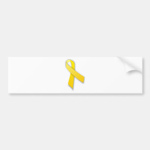 Pegatina Para Coche Apoye nuestra cinta amarilla de la conciencia de
