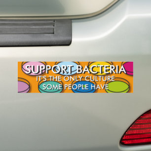 Pegatina Para Coche APOYO A BACTERIA Fun Science Cita