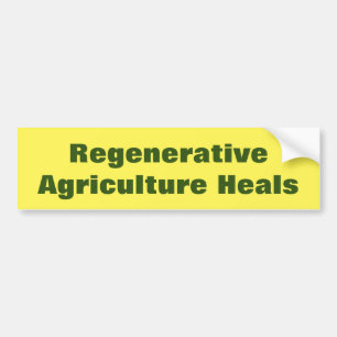 Pegatina Para Coche Apoyo a la agricultura regenerativa