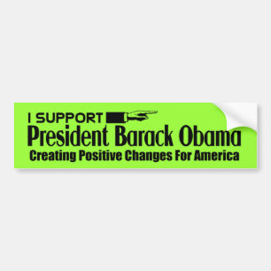 Pegatina Para Coche Apoyo a Obama