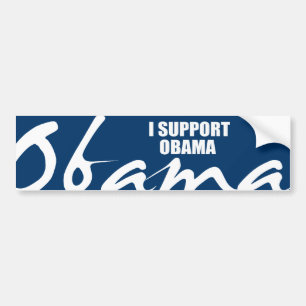 PEGATINA PARA COCHE APOYO A OBAMA