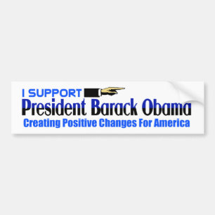 Pegatina Para Coche Apoyo a Obama