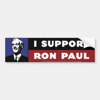 Pegatina Para Coche Apoyo a Ron Paul - azul