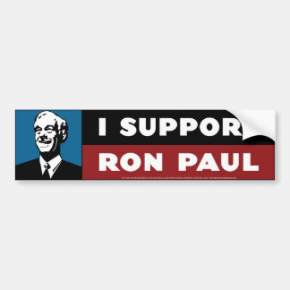 Pegatina Para Coche Apoyo a Ron Paul - azul fresco