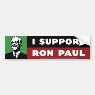 Pegatina Para Coche Apoyo a Ron Paul - verde
