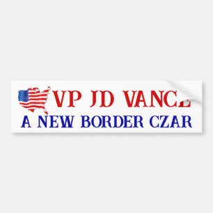 PEGATINA PARA COCHE APOYO AL VICEPRESIDENTE JD VANCE ¡UN NUEVO FRONTER
