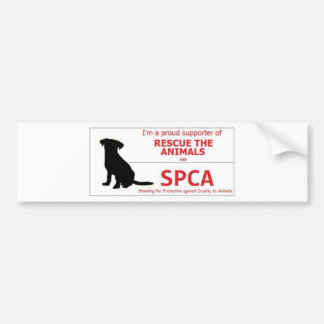 Pegatina Para Coche "Apoyo el SPCA… "