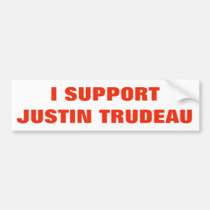 Pegatina Para Coche Apoyo los partidarios Canadá de Justin Trudeau