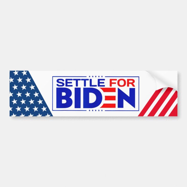 Pegatina Para Coche Apuesta para Biden (Frente)