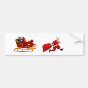 Pegatina Para Coche Apúrate, Santa Bumper Sticker