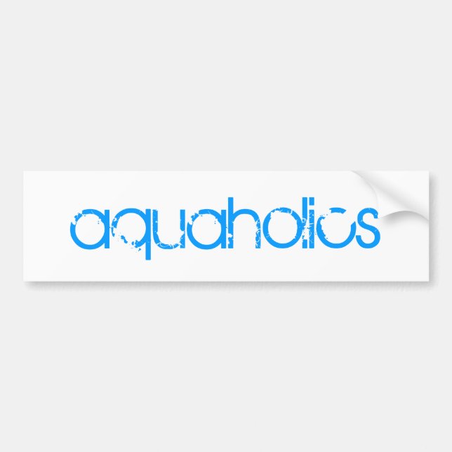 Pegatina Para Coche aquaholics (Frente)