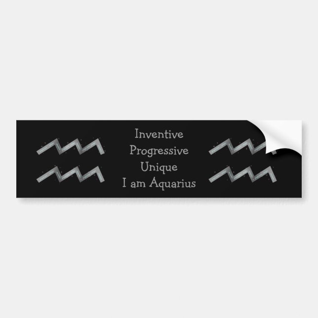 Pegatina Para Coche Aquarius Bumper Sticker (Frente)