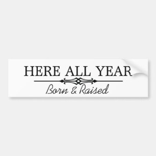 Pegatina Para Coche Aquí todo el año