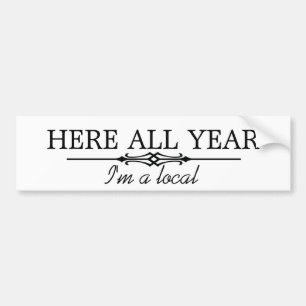 Pegatina Para Coche Aquí todo el año