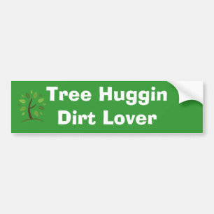 Pegatina Para Coche árbol, amante de la suciedad de Huggin del árbol