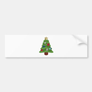 Pegatina Para Coche árbol de navidad de emoji