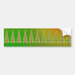 Pegatina Para Coche Árboles de Navidad