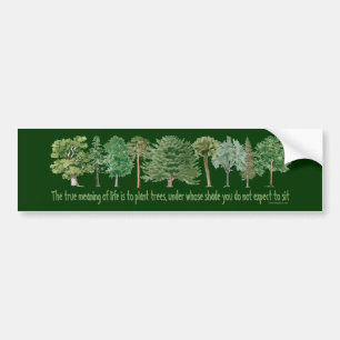 Pegatina Para Coche Árboles vegetales - Amante de árbol, abatido