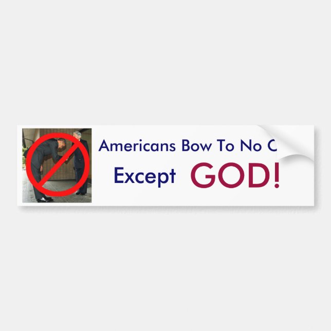 Pegatina Para Coche Arco de los americanos a nadie (Frente)