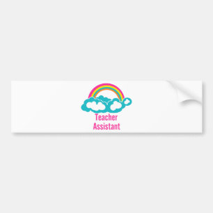 Pegatina Para Coche Arco iris auxiliar de la nube del profesor
