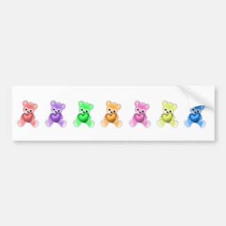 Pegatina Para Coche Arco iris del peluche del KRW