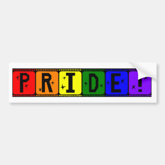 Pegatina Para Coche Arco iris Filmstrip del orgullo gay