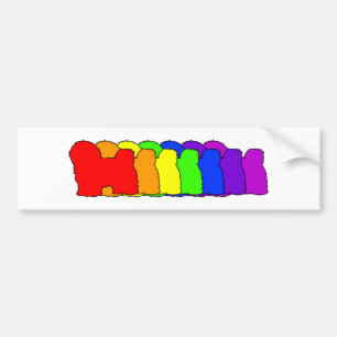 Pegatina Para Coche Arco iris Havanese