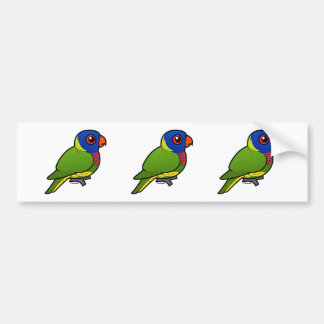 Pegatina Para Coche Arco iris Lorikeet de Birdorable