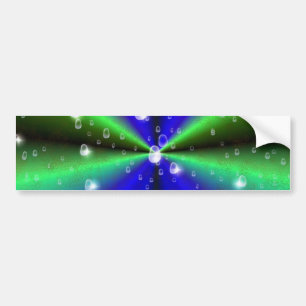 Pegatina Para Coche Arcoiris verde azul en optik de cuero de piel de e